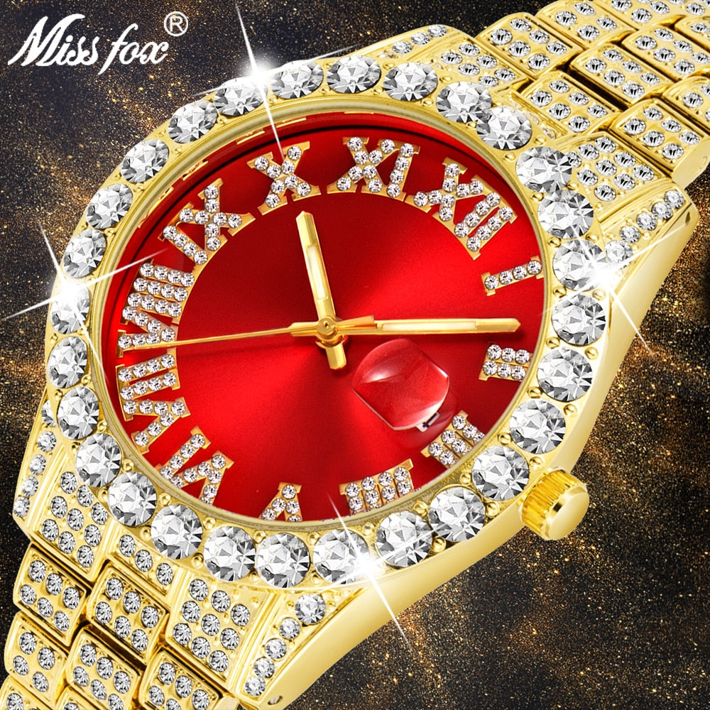 MISSFOX LUXURY 18K GOLD WATCH