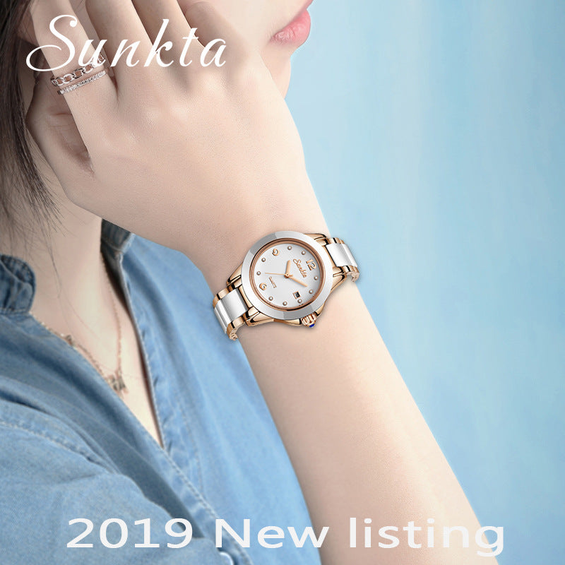 SUNKTA FASHION ROSE GOLD WOMEN'S WATCH