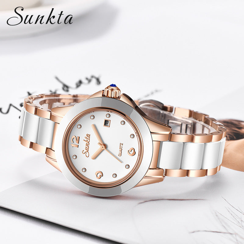 SUNKTA FASHION ROSE GOLD WOMEN'S WATCH