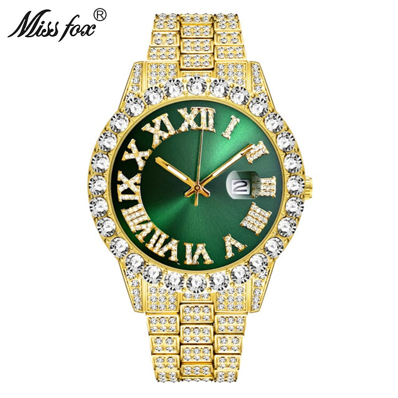 MISSFOX LUXURY 18K GOLD WATCH