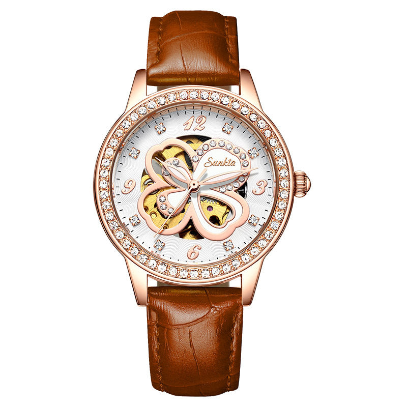 SUNKTA FASHION ROSE GOLD WOMEN'S WATCH