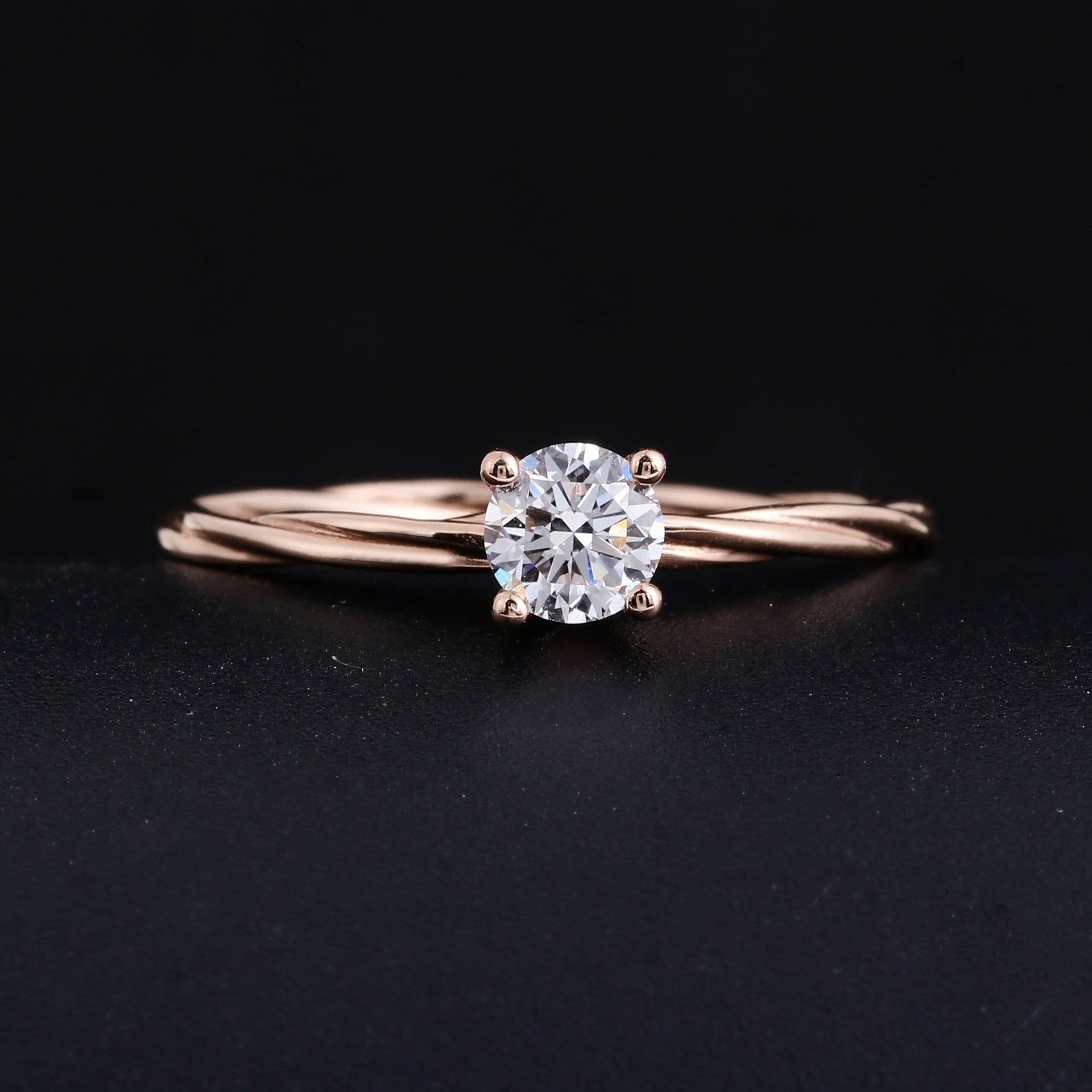 CULTURED DIAMOND RING, 18K GOLD DIAMOND ENGAGEMENT RINGS