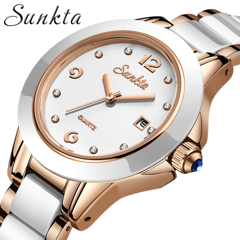 SUNKTA FASHION ROSE GOLD WOMEN'S WATCH