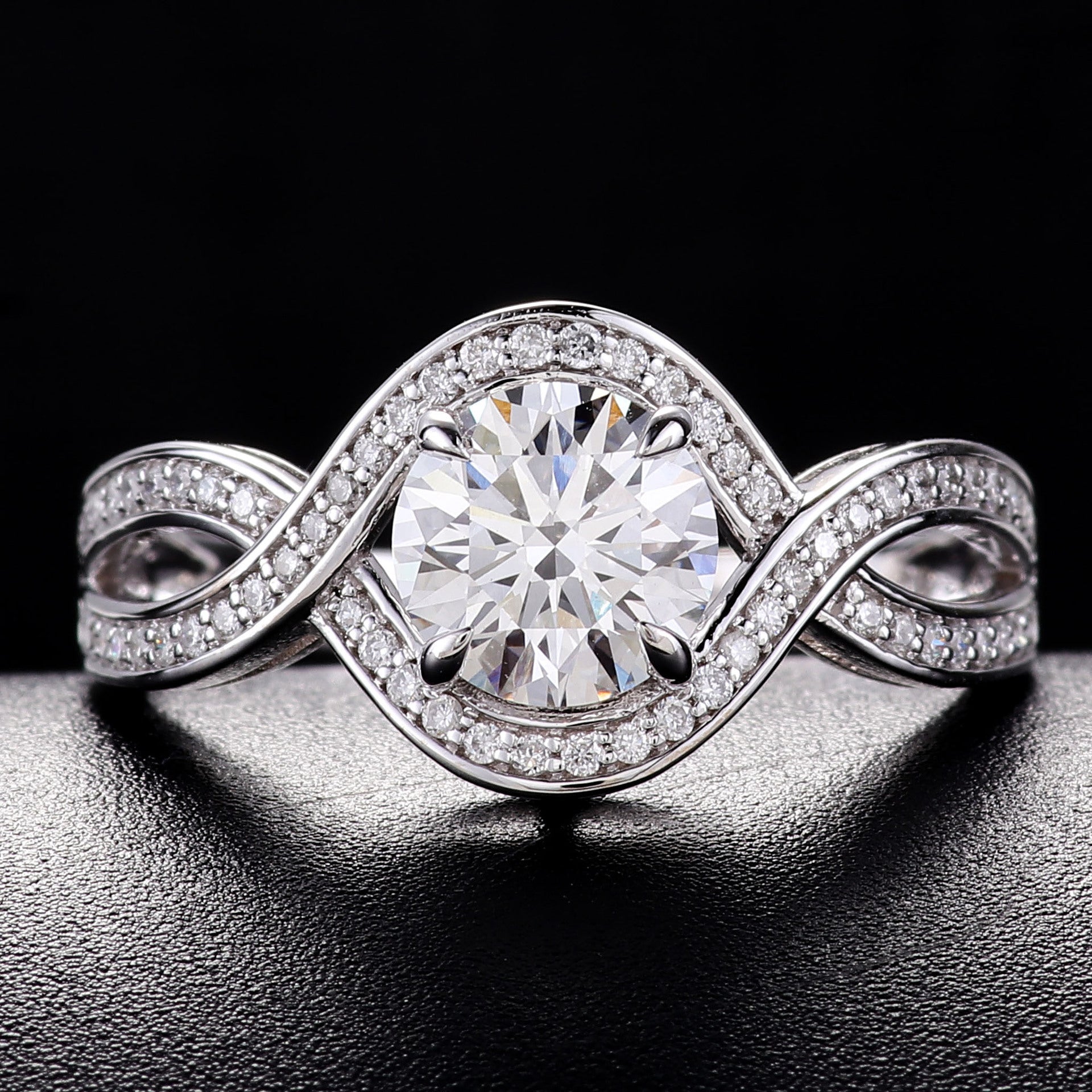 CULTURED DIAMOND RING, 18K GOLD DIAMOND ENGAGEMENT RINGS